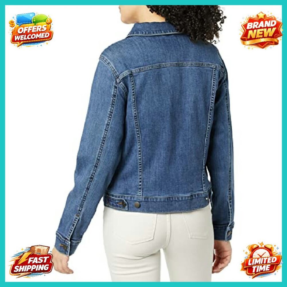 Plus Size Denim Jacket, High Stretch, Regular Fit… - image 3